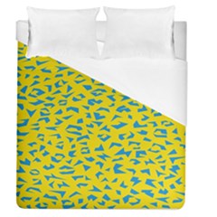 Blue Yellow Space Galaxy Duvet Cover (queen Size) by Mariart