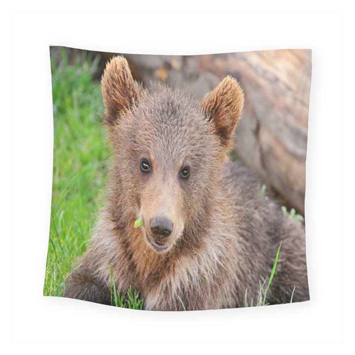 Baby Bear Animals Square Tapestry (Small)