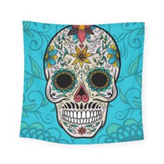 Sugar Skull New 2015 Square Tapestry (small) by crcustomgifts