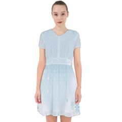 Flower Blue Polka Plaid Sexy Star Love Heart Adorable In Chiffon Dress by Mariart