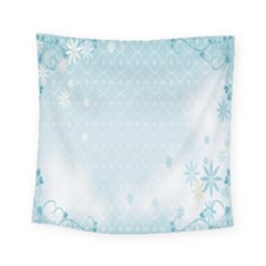 Flower Blue Polka Plaid Sexy Star Love Heart Square Tapestry (small) by Mariart