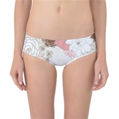 Flower Floral Rose Sunflower Star Sexy Pink Classic Bikini Bottoms by Mariart