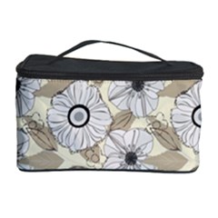 Flower Rose Sunflower Gray Star Cosmetic Storage Case by Mariart