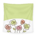 Flower Simple Green Rose Sunflower Sexy Square Tapestry (Large) View1