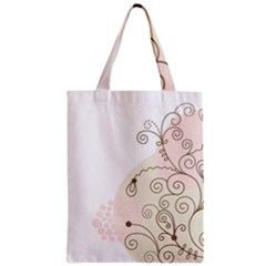 Flower Simple Pink Zipper Classic Tote Bag by Mariart