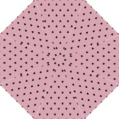 Love Black Pink Valentine Golf Umbrellas