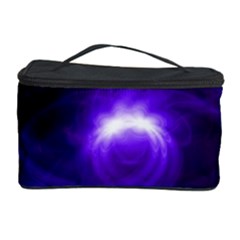 Purple Black Star Neon Light Space Galaxy Cosmetic Storage Case