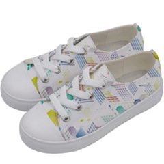 Layer Capital City Building Kids  Low Top Canvas Sneakers