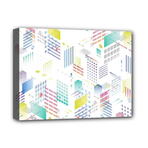 Layer Capital City Building Deluxe Canvas 16  X 12   by Mariart