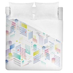 Layer Capital City Building Duvet Cover (queen Size) by Mariart
