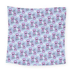 Pattern Kitty Headphones  Square Tapestry (large) by iCreate