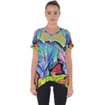 Magic cube abstract art Cut Out Side Drop Tee