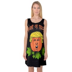 Trump Or Treat  Sleeveless Satin Nightdress by Valentinaart
