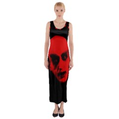 Dracula Fitted Maxi Dress by Valentinaart
