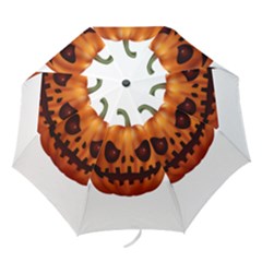 Halloween Pumpkin Folding Umbrellas by Valentinaart