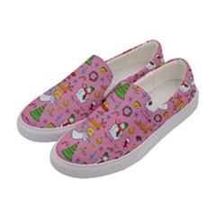 Christmas Pattern Women s Canvas Slip Ons by Valentinaart