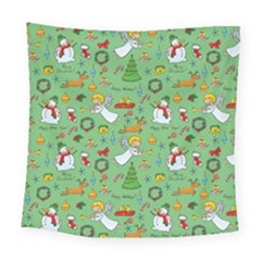 Christmas Pattern Square Tapestry (large)