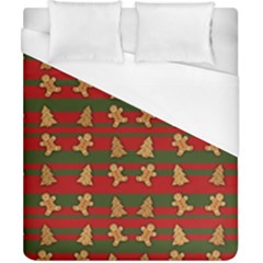Ginger Cookies Christmas Pattern Duvet Cover (california King Size) by Valentinaart