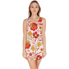Wreaths Flower Floral Sexy Red Sunflower Star Rose Bodycon Dress by Mariart