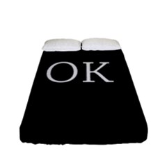 I Am Ok - Broken Fitted Sheet (full/ Double Size) by Valentinaart