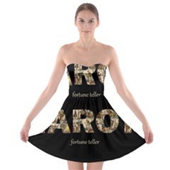 Tarot Fortune Teller Strapless Bra Top Dress by Valentinaart