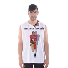 National Anthem Protest Men s Basketball Tank Top by Valentinaart