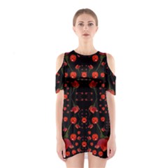 Pumkins And Roses From The Fantasy Garden Shoulder Cutout One Piece by pepitasart