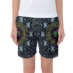 Leaf Earth And Heart Butterflies In The Universe Women s Basketball Shorts by pepitasart