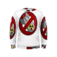 No Nuclear Weapons Kids  Sweatshirt by Valentinaart