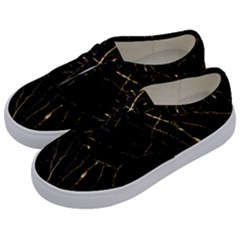 Black Marble Kids  Classic Low Top Sneakers by NouveauDesign