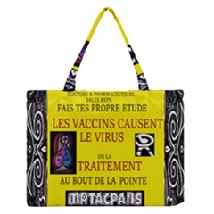 Ronald Story Vaccine  Zipper Medium Tote Bag by MRTACPANS