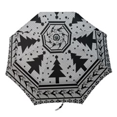 Ugly Christmas Sweater Folding Umbrellas by Valentinaart