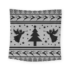 Ugly Christmas Sweater Square Tapestry (small) by Valentinaart