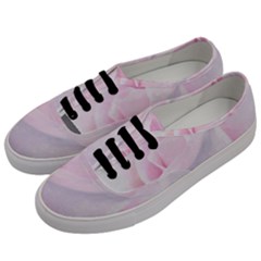 Rose Pink Flower, Floral Aquarel - Watercolor Painting Art Men s Classic Low Top Sneakers by picsaspassion