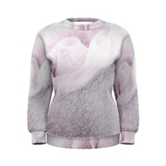 Rose Pink Flower  Floral Pencil Drawing Art Women s Sweatshirt by picsaspassion