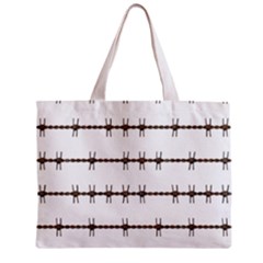 Barbed Wire Brown Mini Tote Bag by Mariart