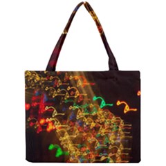 Christmas Tree Light Color Night Mini Tote Bag by Mariart