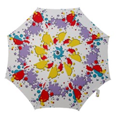 Paint Splash Rainbow Star Hook Handle Umbrellas (small)