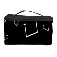 Pit White Black Sign Pattern Cosmetic Storage Case