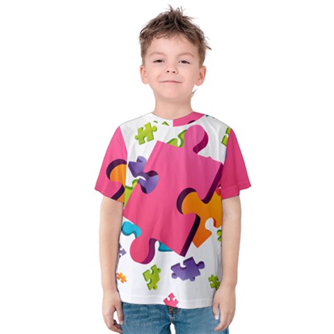 Passel Picture Green Pink Blue Sexy Game Kids  Cotton Tee by Mariart