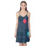 Space Pelanet Galaxy Comet Star Sky Blue Camis Nightgown