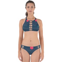 Space Pelanet Galaxy Comet Star Sky Blue Perfectly Cut Out Bikini Set by Mariart