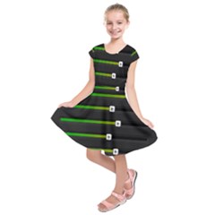 Stock Illustration Rendering Seven Volume Kids  Short Sleeve Dress