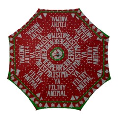 Ugly Christmas Sweater Golf Umbrellas by Valentinaart