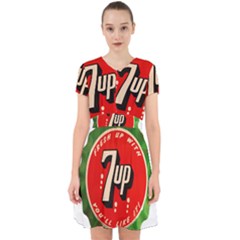 Fresh Up With  7 Up Bottle Cap Tin Metal Adorable In Chiffon Dress by Celenk