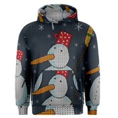 Snowman Men s Pullover Hoodie by Valentinaart