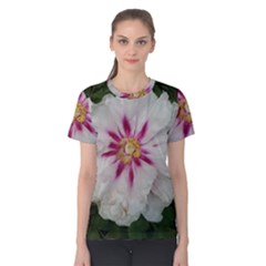 Floral Soft Pink Flower Photography Peony Rose Women s Cotton Tee