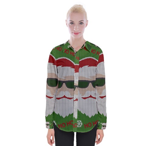 Ugly Christmas Sweater Womens Long Sleeve Shirt by Valentinaart
