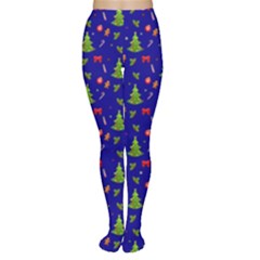 Christmas Pattern Women s Tights by Valentinaart