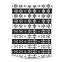 Snowflakes - Christmas Pattern Medium Tapestry by Valentinaart